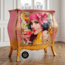 Retro Cocktail Glam Meubel Decoupage