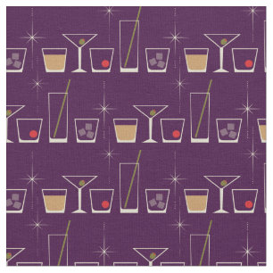 Retro Cocktail Glass Cute Mod's van 1950 Stof