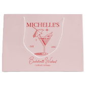 Retro Cocktail Jubileumfeest voor de Bruid Groot Cadeauzakje (Voorkant)