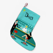 Retro Cocktail Lounge-kerststop Kleine Kerstsok (Voorkant (Hangend))