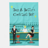 Retro Cocktail Lounge Kitchen Towel Theedoek (Verticaal)
