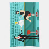 Retro Cocktail Lounge Kitchen Towel Theedoek (Verticaal)