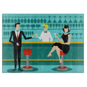 Retro Cocktail Lounge Planche à découper (Devant)
