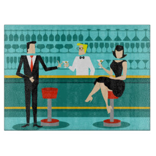 Retro Cocktail Lounge Planche à découper