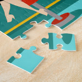 Retro Cocktail Lounge Puzzle Legpuzzel (Zijkant)