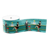Retro Cocktail Lounge Ribbon Grosgrain Lint (Spoel)