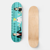 Retro Cocktail Lounge Skateboard (Recto)
