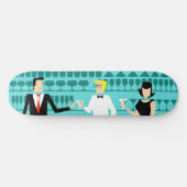Retro Cocktail Lounge Skateboard (Horz)