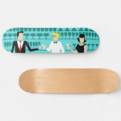 Retro Cocktail Lounge Skateboard (Horz)