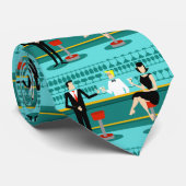 Retro Cocktail Lounge Stropdas (Opgerold)