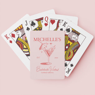 Retro Cocktail Meisjesuitje Pokerkaarten
