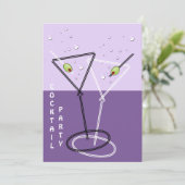 Retro Cocktail party Invitation (Debout devant)