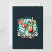 Retro Cocktailparty Kaart (Achterkant)