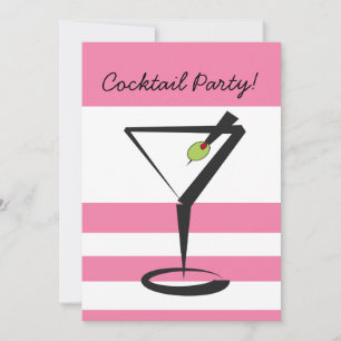 Retro cocktailparty uitnodiging