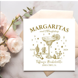 Retro Cocktails Bachelorette Party Servet