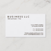 retro COCONUT Visitekaartje (Achterkant)