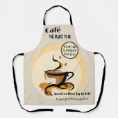 Retro Coffee Barista Schort (Voorkant)