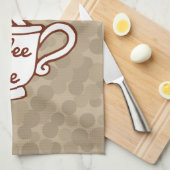 Retro Coffee Cup Diner Cuisine Serviette Cadeau (Quart Plié)