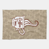 Retro Coffee Cup Diner Cuisine Serviette Cadeau (Horizontal)