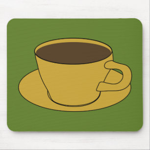 Retro Coffee Cup mousepad Muismat