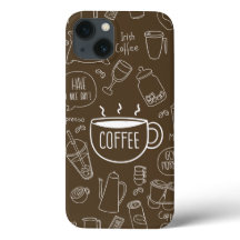 Retro Coffee Cup Pattern Mok – Perfect voor Barist