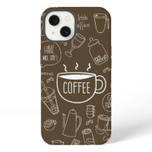 Retro Coffee Cup Pattern Mok – Perfect voor Barist