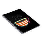 Retro Coffee Cup Tea Custom Notitieboek (Rechterzijde)