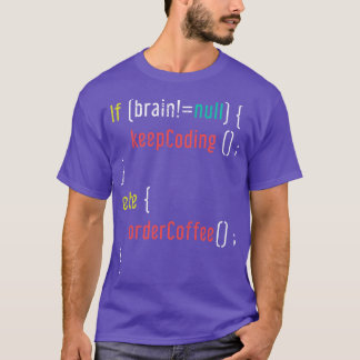 Retro Coffee Funny Programmer T-shirt