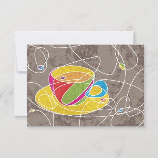 retro COFFEE line Kaart (Voorkant)