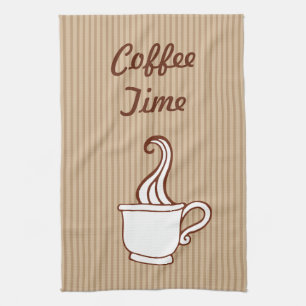 Retro Coffee Lover Kitchen Towel Gift Theedoek