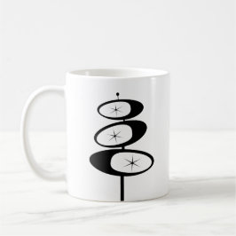Retro COFFEE MUGS Atomic Age MCM Print Koffiemok
