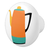 Retro Coffee Percolator Keramische Knop (Rechts)