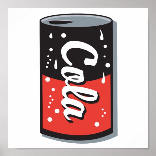 retro colablik ontwerp poster (Voorkant)