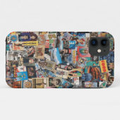 Retro Collage Art Coque mobile (Dos (Horizontal))