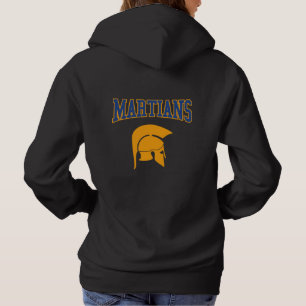 Retro College Blauw Sinaasappel Marsmannetjes Vars Hoodie