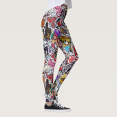 Retro College Vibes Leggings - Fun & Funky Style! (Droite)