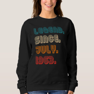 Retro Color Legend sinds juli 1963 Birthda Trui