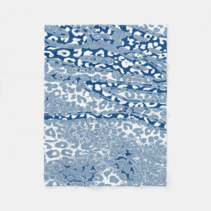 Retro Color Leopard Print Skin #22 Fleece Deken