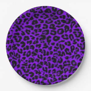Retro Color Leopard Print Skin #63 Papieren Bordje