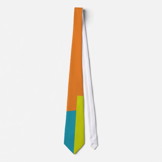 Retro Color Modern Geometric Pattern Stropdas (Voorkant)
