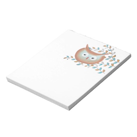 Retro Color Owl Note Pad Notitieblok (Gedraaid)