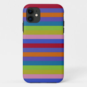 Retro Color Stripe Patroon 9 iPhone 11 Hoesje