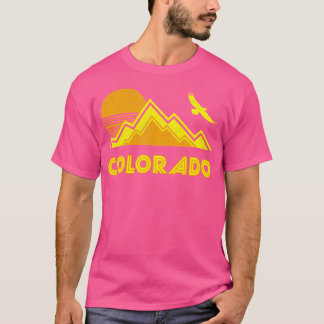 Retro Colorado Distressed Hiking T-shirt