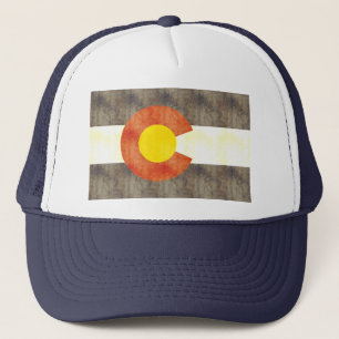 Retro  Colorado Flag Trucker Pet