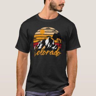 Retro Colorado Natuur Hiking Mountains T-shirt