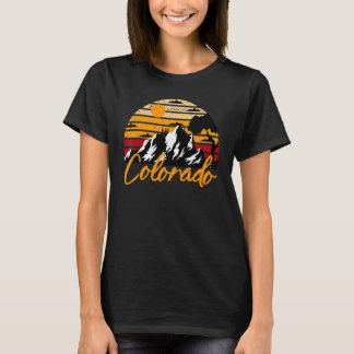 Retro Colorado Natuur Hiking Mountains T-shirt