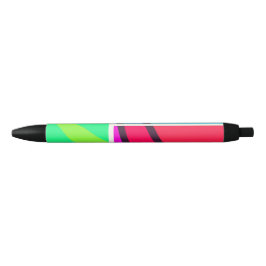 Retro Colorbox Geometric Patroon Zwarte Inkt Pen