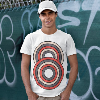 Retro Colord Cirkel T-shirt