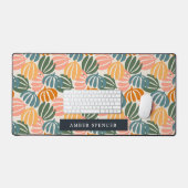 RETRO COLORÉ FEUILLES SUPER Fille BOTANIQUE (Clavier et souris)