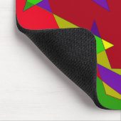 Retro Colorful Abstract Muismat (Hoek)